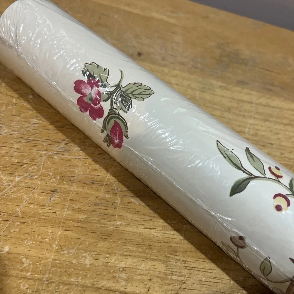 Vtg Schumacher Wallpaper Wallcovering Peony Cottage Floral 9 Yards NOS‎ Garden